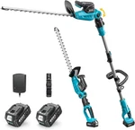 Seesii 600W 2-IN-1 Electric Hedge Trimmer/ Cordless Pole Bush 2X4000MAH. Fixed Price $119.00.