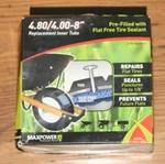 Maxpower 4.80/4.00-8" Replacement Inner Tube Pre-filled With Tire Sealant. Fixed Price $8.49.