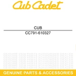 Cub Cadet 791-610327 Clamp Shoulder Str ST432 ST428 ST426S ST426C ST425 ST4175. Fixed Price $28.62.