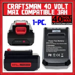 Craftsman 40V Volt Max Lithium-ion Compatible 3.0 Ah Battery Pack CMCB98027 New. Fixed Price $109.99.