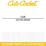 Cub Cadet 753-08000 Gearbox Assembly AH721. Fixed Price $99.68.
