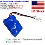 Battery Pack For American Gardner GS3 Cordless Grass Shears 3000MAH 3.6V Nimh. Fixed Price $25.00.