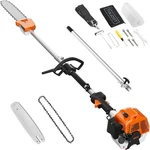 48CC 2-CYCLE Gas Powered Pole Tree Trimming 16FT Cordless Extension Chainsaw. Fixed Price $138.99.