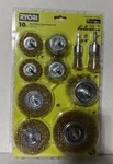 Ryobi A721001 Wire Wheel Assortment Set 10-PIECE. Fixed Price $16.00.