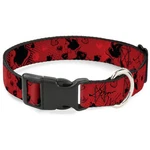 Plastic Clip Collar Snow White Poses/apple Halftone Reds/black Wide-medium 16-23. Fixed Price $28.10.