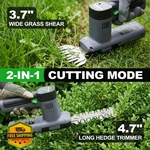 Worfci 12V Cordless Grass Shear Hedge Trimmer 2-IN-1 Shrub Cutter. Fixed Price $93.99.