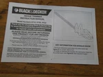 Black & Decker Hedge Trimmer HT18 HT20 HT22 Original Owners Manual. Fixed Price $9.75.