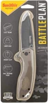 Smiths Products 50995 Battleplan 3.35" Folding Drop Point Plain Black Stonewashe. Fixed Price $50.99.