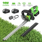 Taskstar 22" Electric Hedge Trimmer Cordless Bush Dual-action Blade 2X4000MAH. Fixed Price $79.99.