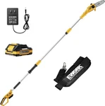 Cordless Pole Saw, With Dewalt 20V Max Batteries, 8 Inch Low Kick-back Bar An.... Fixed Price $99.99.